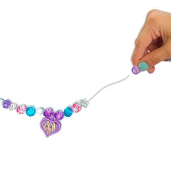 Barbie Crystal Jewelry Set - Sparkling Creations for Kids', Jewelry Making Kit, Bracelets, Necklaces, and More, Ages 3 and Up