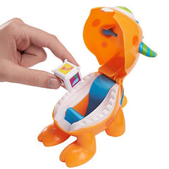 Mattel Games Roll-A-Match Pre-School Matching Card Game with Monster Theme, Multi-Level Rummy Style Play with 56 Cards for 2 to 4 Players, Kids Gift for Ages 3 Years & Older