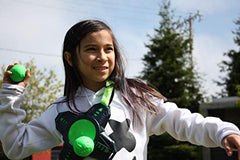 Diggin Slimeball Dodgetag Game Set. Slime Dodge-Balls & Target Tag Vests For Kids,Green