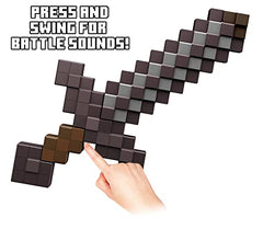 Minecraft Toys, Deluxe Netherite Sword, Kid-sized Minecraft-Game Role-play Accessory, Gifts for Kids and Fans