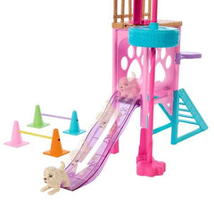 Barbie and Stacie to The Rescue Doll & Playset, Puppy Obstacle Course with Doll, 3 Dog Figures & 18 Accessories