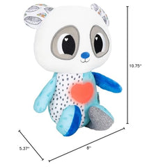 Lamaze Soothing Heart Panda Plush Lullaby Stuffed Animal - Vibrating Soother Includes Calming Glowing Heartbeat and 3 Lullabies - Baby Light Up Toys and Musical Toys - Ages 9 Months and Up