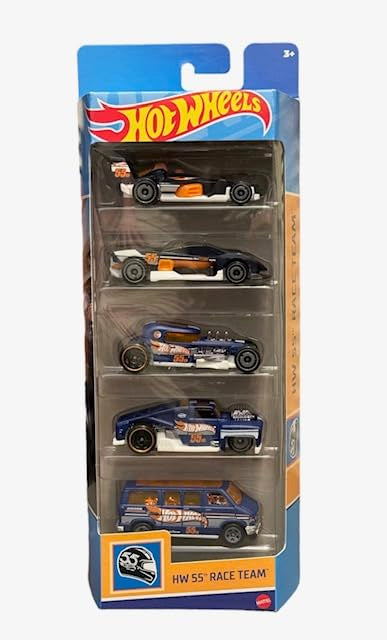 Hot Wheels HW 55th Race Team, 5 Pack