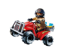 Playmobil City Action 71090 Feuerwehr-Speed Quad with Rückzugsmotor, Spielzeug für Kinder AB 4 Years