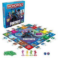 Hasbro Gaming Monopoly Fortnite Flip Edition 4 Players 13+ Yrs Video Games Money & Assets Board Game