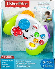 Fisher-Price Laugh & Learn & Toddler Toy, Game & Learn Controller Pretend Video Game with Music & Lights for Ages 6+ Months