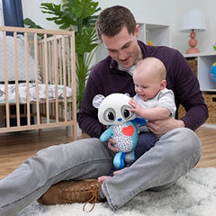 Lamaze Soothing Heart Panda Plush Lullaby Stuffed Animal - Vibrating Soother Includes Calming Glowing Heartbeat and 3 Lullabies - Baby Light Up Toys and Musical Toys - Ages 9 Months and Up