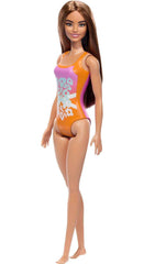 Mattel - Barbie Beach Doll with Orange Swimsuit