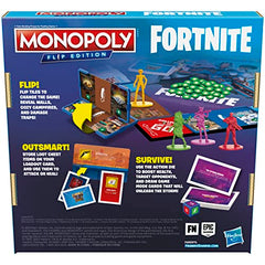 Hasbro Gaming Monopoly Fortnite Flip Edition 4 Players 13+ Yrs Video Games Money & Assets Board Game