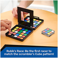 Rubik's Roll, 5-in-1 Dice Games Pack & Go Travel Size Multiplayer Colorful Road Trip Board Game