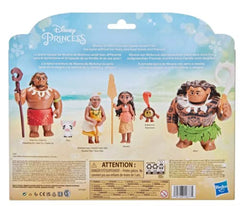 Moana Adventure Pack, Set of 6, Including Maui, Moana, Kakamora, Grandma Tala, Pua and Chief Tui (Moana's Father)