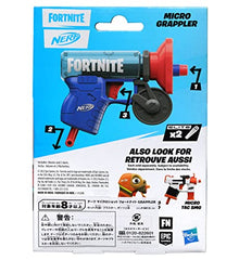 Nerf Fortnite MicroShots Micro Grappler Mini Dart-Firing Blaster, Fortnite Grappler Equipment Design, Includes 2 Official Nerf Elite Darts