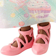 Barbie Dreamtopia Princess Doll, Approx 12-Inch Brunette with Pink Hairstreak Wearing Colorful Candy-Inspired Outfit and Tiara, for 3 to 7 Year Olds, Multi