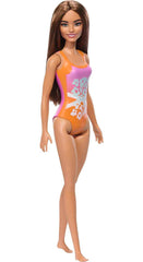 Mattel - Barbie Beach Doll with Orange Swimsuit