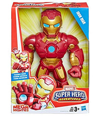 Playskool Heroes Marvel Super Hero Adventures Mega Mighties Iron Man Collectible 10-Inch Action Figure, Toys for Kids Ages 3 and Up, Brown