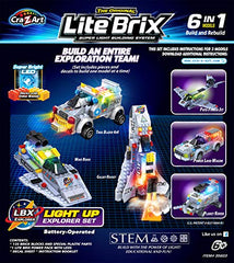 Cra-Z-Art Lite Brix 6-in-1 Lite up Explorer
