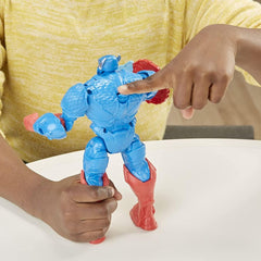 Marvel Avengers Mech Strike Monster Hunters Hunter Suit Captain America Toy, 8-Inch-Scale Deluxe Action Figure, Toys for Kids Ages 4 and Up