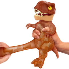 Heroes of Goo Jit Zu Jurassic World, Large SupaGoo T. Rex 7.5" Stretchy, Squishy Dinosaur Figure with Chomp Attack