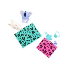 Barbie Cutie Reveal Animal Costume-Themed Pet & Accessories with 5 Surprises Including Mini Pet, Color Change & Clip, HRK32