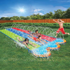 Banzai Inflatable Outdoor Backyard Water Slide Splash Toy