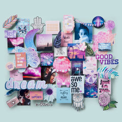 Craft-tastic DIY Wall Collage – Craft Kit – Personalize Your Space with Inspiring Quotes, Pre-cut Designs & Pictures