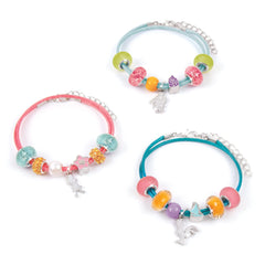 Make It Real Disney Princess Moana Jewels & Gems - Moana Charm Bracelet Making Kit for Girls - Moana Craft & Activity Set for Kids - Disney Jewelry Making Kit for Girls 8-10-12-14