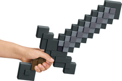 Mattel Minecraft Role-Play Battle Toy Accessory Collection with Pixelated Design, Stone Sword
