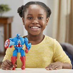 Marvel Avengers Mech Strike Monster Hunters Hunter Suit Captain America Toy, 8-Inch-Scale Deluxe Action Figure, Toys for Kids Ages 4 and Up
