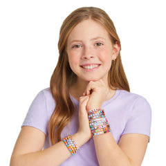 Make It Real: Say Yes! Alphabet Bead Bracelet Set - 1008pc DIY Jewelry Kit, Colorful ABC & Circle Beads, Spell Words & Names, Craft Kids Ages 8+