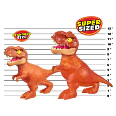 Heroes of Goo Jit Zu Jurassic World, Large SupaGoo T. Rex 7.5" Stretchy, Squishy Dinosaur Figure with Chomp Attack