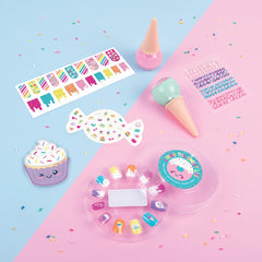 Make It Real: Nail Candy Set - DIY Nail Art Kit, Vanilla Scented Nail Polish, Manicure & Design Sweet Nails, Tweens, Girls & Kids Ages 8+