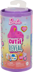 Barbie Cutie Reveal Chelsea Doll & Accessories, Color Dream Series Small Doll in Animal Plush Costume with 6 Surprises Including Color Change (Styles May Vary)