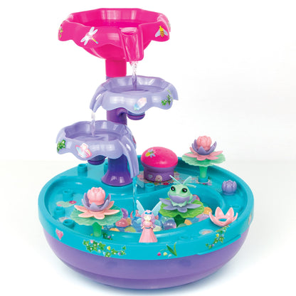Make It Real: DIY Tranquility Fountain - Build a Whimsical Water Space, Water Falling & Sensory Experience, 30+ Pieces, Build-Play-Relax, USB Powered Water Feature, Tweens & Girls, Kids Ages 8+