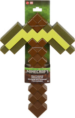 Mattel Minecraft Role-Play Battle Toy Accessory Collection with Pixelated Design, Gold Pickaxe