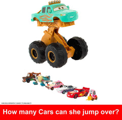 Disney Cars Toys, Cars On The Road Circus Stunt Ivy Vehicle, Jumping Monster Truck Inspired by Disney+ Show Large