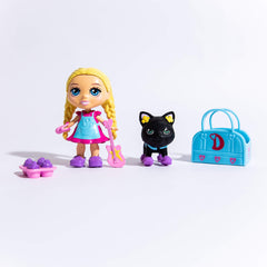LOVE, DIANA, Kids Diana Show, Fashion Fabulous Collectible Doll and Pet 2-Pack Bundle, Surprise 3.5” Diana Doll in Adorable Ice Cream Cone and Surprise Pet, 10 Different Diana Doll Styles to Collect