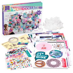 Craft-tastic DIY Wall Collage – Craft Kit – Personalize Your Space with Inspiring Quotes, Pre-cut Designs & Pictures