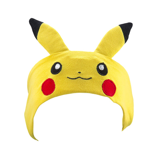 Pokemon Pikachu Kids Headband Headphones Volume Limiting Switch Thin Speakers & Comfortable Soft Cotton Headband Perfect for Children's Earphones for School Home and Travel (Standard Packaging)