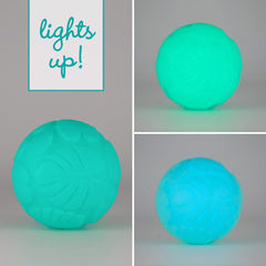 Infantino Activity Ball Set Music & Lights - 4 Colorful, Bouncy, & Multi-Textured Balls for Fine Motor Development for Little Hands