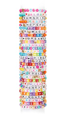 Make It Real: Say Yes! Alphabet Bead Bracelet Set - 1008pc DIY Jewelry Kit, Colorful ABC & Circle Beads, Spell Words & Names, Craft Kids Ages 8+