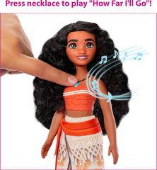 Mattel Disney Princess Toys, Singing Moana Doll in Signature Clothing, Sings “How Far I’ll Go” From the Disney Movie