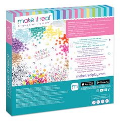 Make It Real: Say Yes! Alphabet Bead Bracelet Set - 1008pc DIY Jewelry Kit, Colorful ABC & Circle Beads, Spell Words & Names, Craft Kids Ages 8+