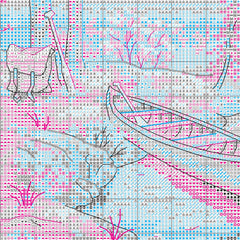 Dimensions 70-35406 Outdoor Adventure Counted Cross Stitch Set, 14 Cnt. Light Blue Aida, 11" x 14"