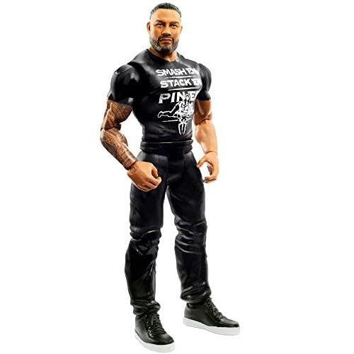 WWE Basic Roman Reigns Action Figure, Posable 6-inch Collectible for Ages 6 Years Old & Up