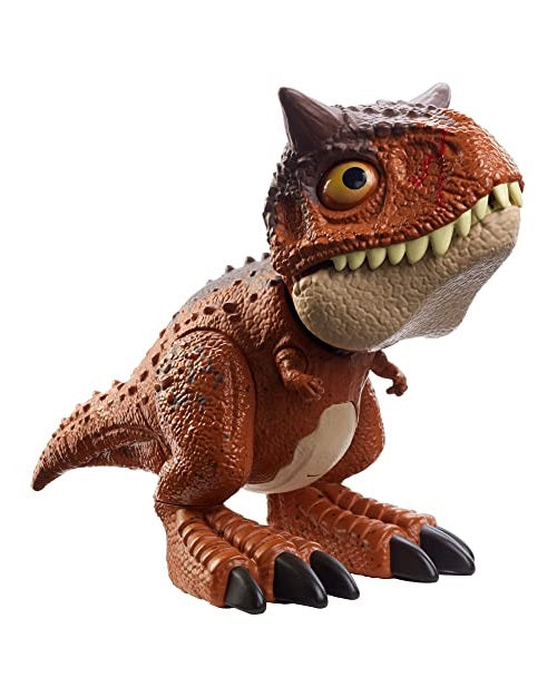Jurassic World Toys Chompin’ Carnotaurus Toro Dinosaur Action Figure Camp Cretaceous with Button-Activated Chomping & Other Motions, Realistic Sculpting, Kid Gift Age 4 Years & Up, Multi