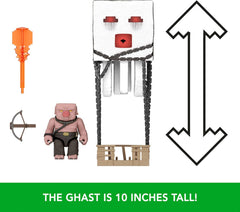 Mattel Minecraft Blast Attack Ghast Figure Set with Lights & Sounds