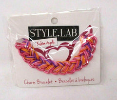 Fashion Angels Style Lab Pink Charm Bracelet – Customizable Base