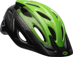 Bell Axle Adult Bike Helmet – Lightweight Protection, Black/Green