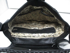 Kensie Belle Messenger Bag – Classic Black Pebbled Crossbody