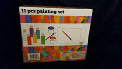 Global USA Jumbo 11-Piece Kids Paint Set with Paper & Brushes